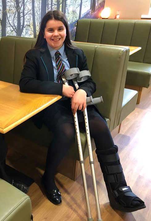 Dyke House student puts time out with a broken ankle to good use